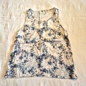 Margaret O'Leary women's XS watercolor flower design sleeveless shirt EUC